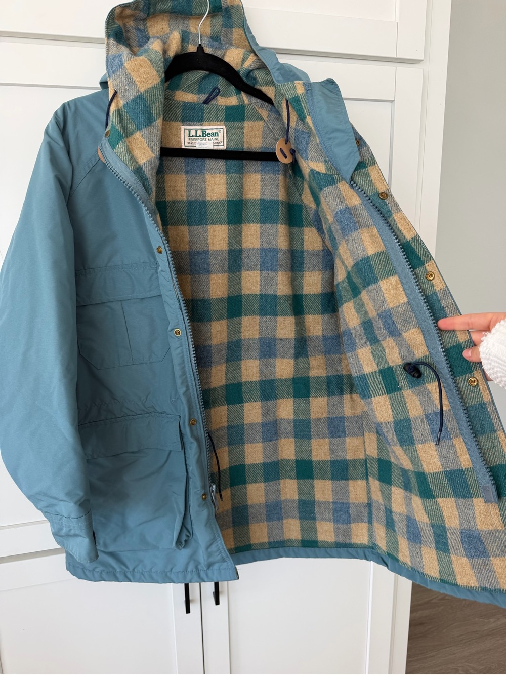 LL Bean Baxter State Parka Wool Lined - Picture 4 of 8